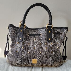 Mcm crossbody snake print